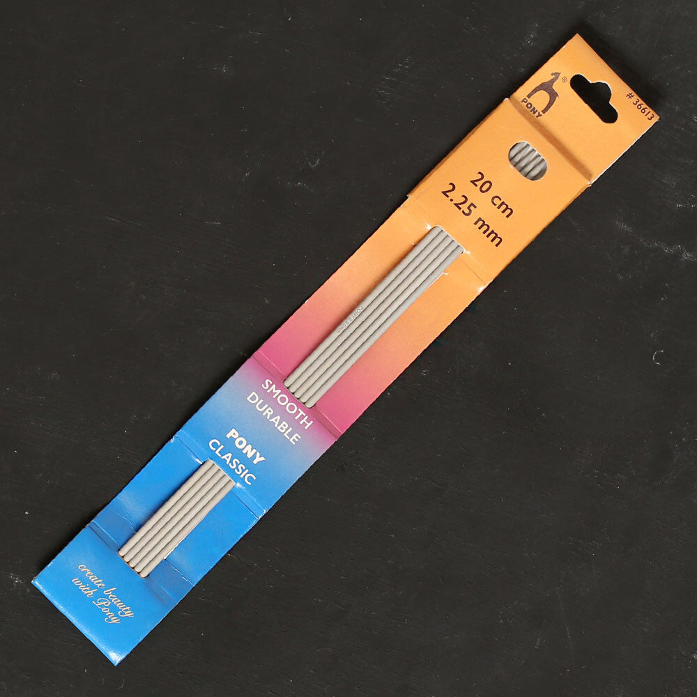 Pony 5'li 2.25 mm 20 cm Alüminyum Çorap Şişi - 36613